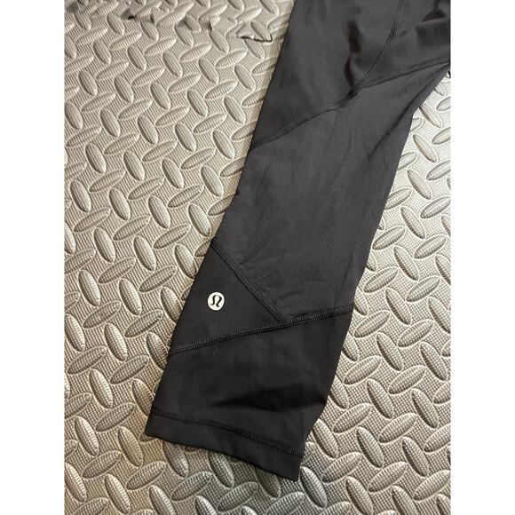 Lululemon Women Pace Rival Crop 22’’ LUXTREME LW6AV0S Black Size 4 Athletic - Picture 4 of 9